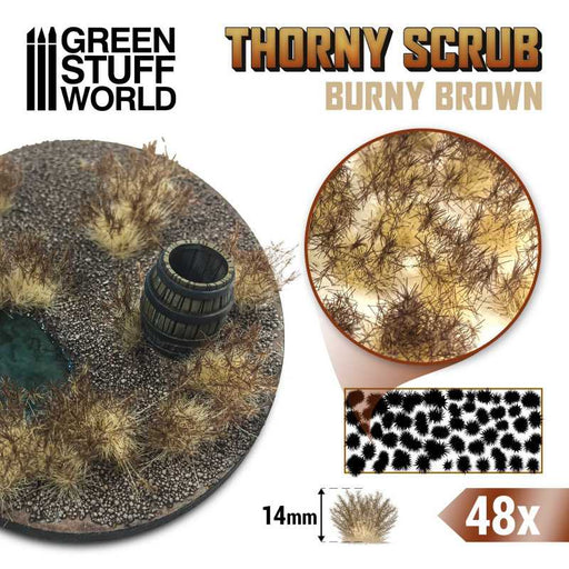 Green Stuff World: Thorny Scrubs - Burny Brown Model Tools & Glue Green Stuff World