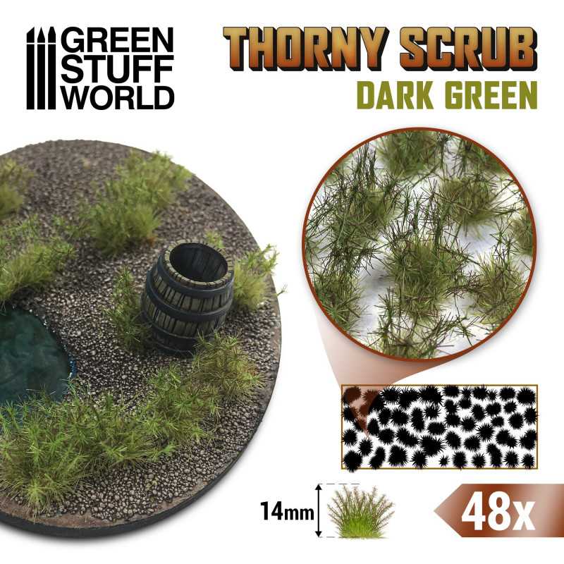 Green Stuff World: Thorny Scrubs - Dark Green Model Tools & Glue Green Stuff World