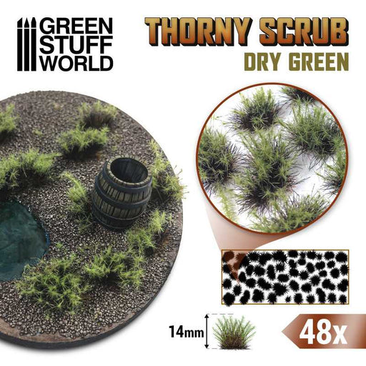 Green Stuff World: Thorny Scrubs - Dry Green Model Tools & Glue Green Stuff World