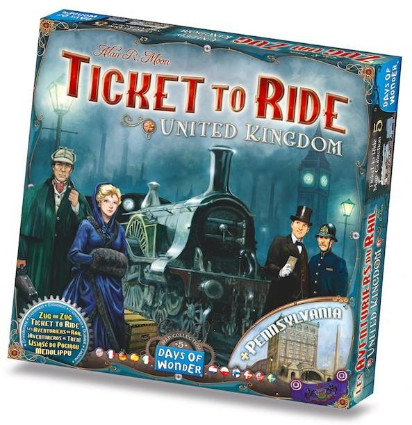 Ticket to Ride: Map Collection 5 - United Kingdom & Pennsylvania Board Games Days of Wonder   
