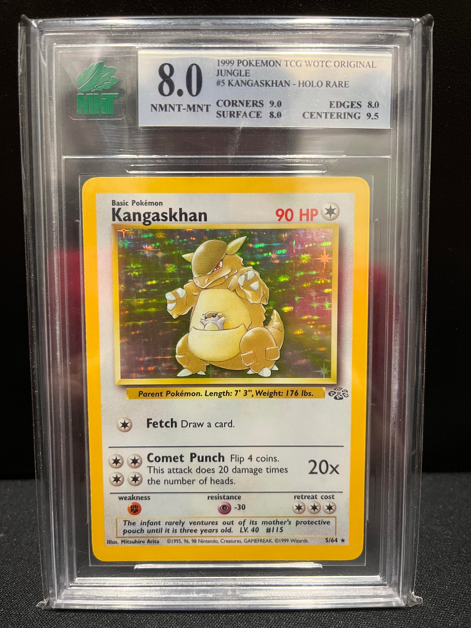 Kangaskhan (5/64) MNT 8 Graded Pokemon Cards Pokemon