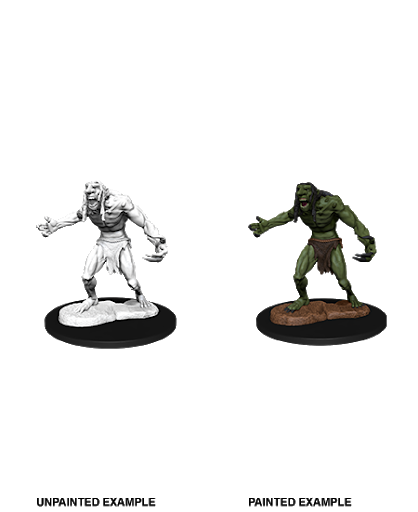 D&D Nolzur's Marvelous Miniatures: W12 Raging Troll Unpainted Miniatures WizKids