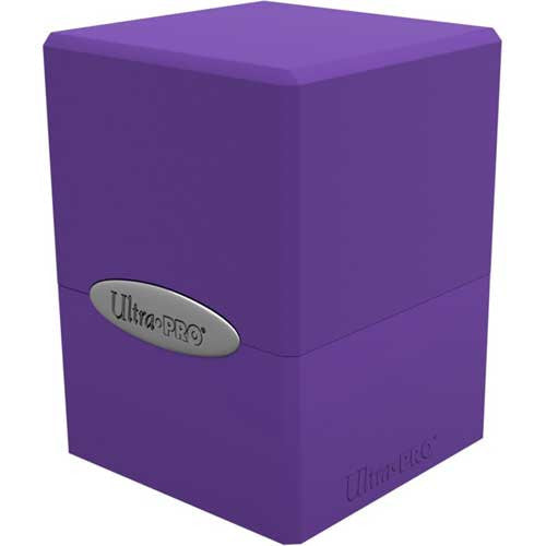 UP D-BOX SATIN CUBE Royal Purple Deck Boxes & Storage Ultra Pro