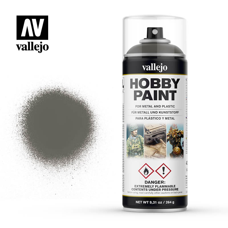 Vallejo Aerosol 28006 German Field Grey  Vallejo Hobby Supplies & Paints Taps Games Edmonton Alberta