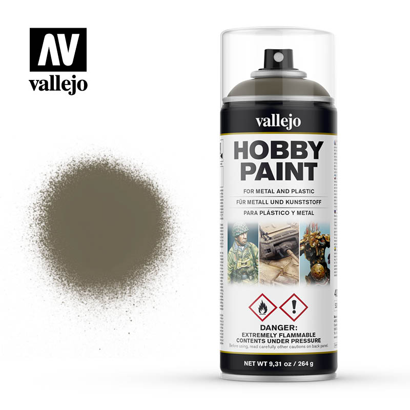 Vallejo Aerosol 28007 Russian Uniform  Vallejo Hobby Supplies & Paints Taps Games Edmonton Alberta