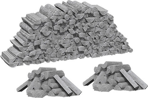 WizKids Unpainted Miniatures: W10 Piles Of Wood Unpainted Miniatures WizKids