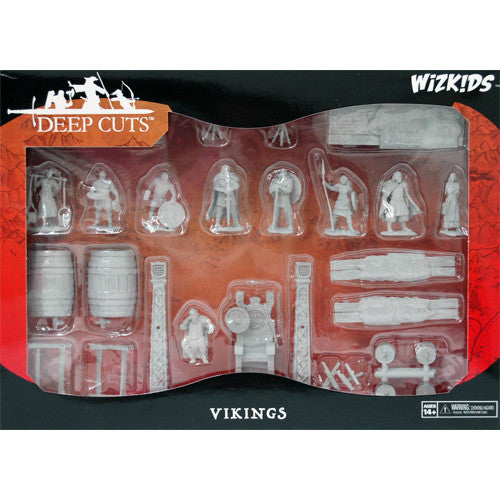 Wizkids Unpainted Miniatures: W13 Vikings Set Unpainted Miniatures WizKids