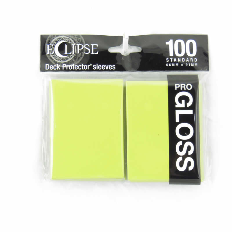 Ultra Pro: Eclipse Pro-Gloss Sleeves - Lemon Yellow 100Ct Card Sleeves Ultra Pro
