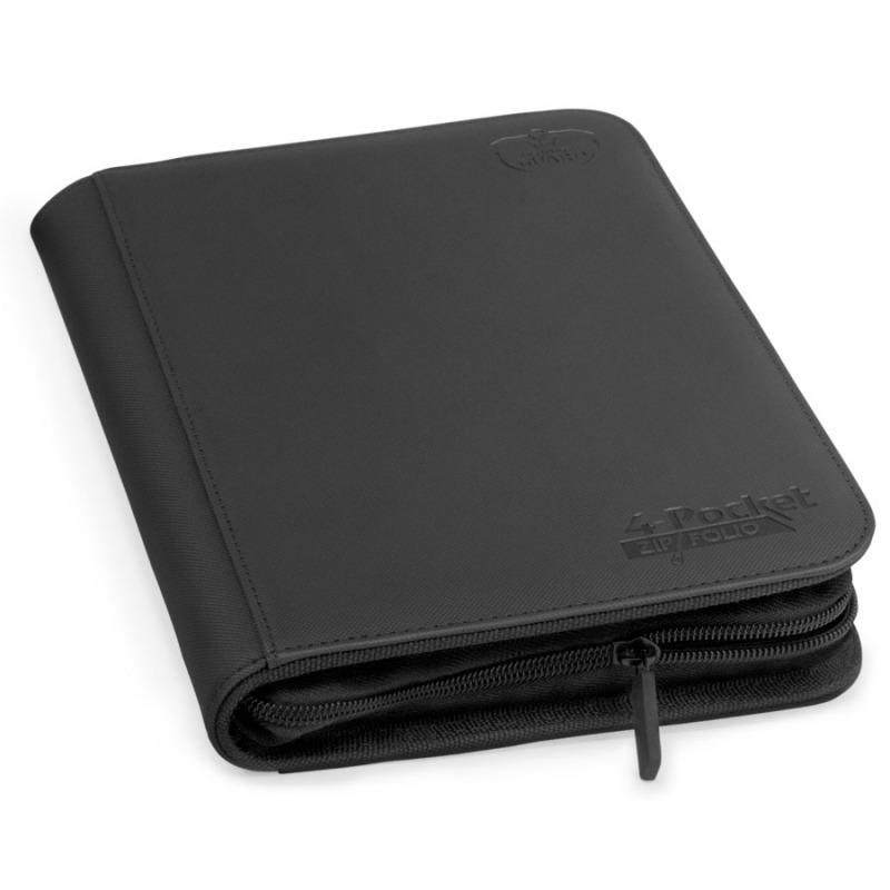 Ultimate Guard: 4 Pocket Zipfolio Xenoskin - Black Binders & Pages Ultimate Guard